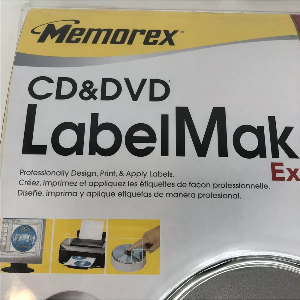 Memorex 3202 03947 CD / DVD Label Maker Expert 138 Label Design Studio NEW - Picture 2 of 6